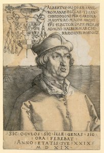 Albrecht brandenburgi bíboros portréja alkotó: Albrecht Dürer