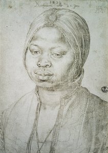 Katalin, a portugál Bradao mulattájának portréja, 1521 alkotó: Albrecht Dürer