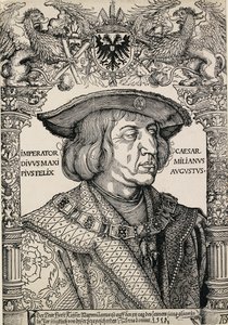 I. Maximilian császár portréja, c1519 alkotó: Albrecht Dürer