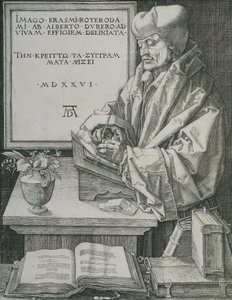 Erasmus portréja, 1526 alkotó: Albrecht Dürer