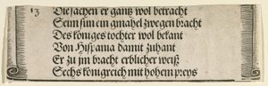 Nyomtatott szöveg „Szép Fülöp eljegyzése Kasztíliai Joannával” alkotó: Albrecht Dürer