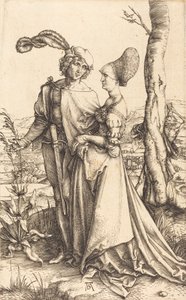Sétány, c. 1497. alkotó: Albrecht Dürer