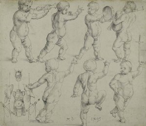 Putti, 1495. alkotó: Albrecht Dürer