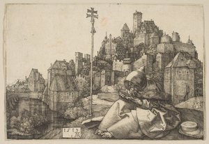 Olvasó Szent Antal alkotó: Albrecht Dürer