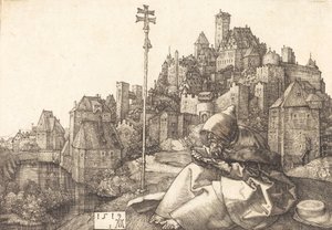 Szent Antal-olvasás, 1519. alkotó: Albrecht Dürer