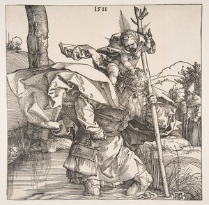 Szent Kristóf, 1511. alkotó: Albrecht Dürer
