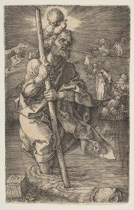 Jobbra forduló Szent Kristóf alkotó: Albrecht Dürer