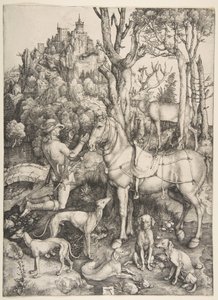 Saint Eustace, kb. 1501. alkotó: Albrecht Dürer