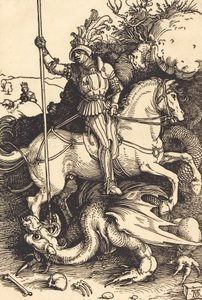 Szent György megöli a sárkányt, 15011504. alkotó: Albrecht Dürer