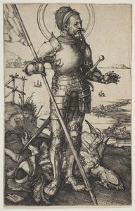 Szent György Álló, kb. 1502. alkotó: Albrecht Dürer