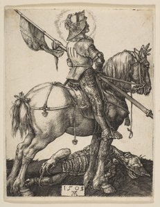 Szent György lóháton, 1505-8. alkotó: Albrecht Dürer
