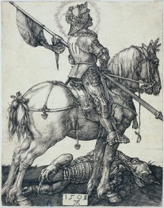 Szent György lóháton (Bartsch 54) alkotó: Albrecht Dürer