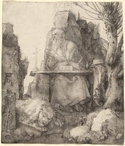Szent Jeromos a Pollard Willow mellett alkotó: Albrecht Dürer