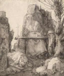 Szent Jeromos a fűzfa mellett, 1512. alkotó: Albrecht Dürer