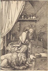 Szent Jeromos a cellájában alkotó: Albrecht Dürer