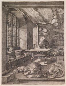 Szent Jeromos a dolgozószobájában alkotó: Albrecht Dürer
