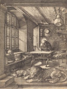 Szent Jeromos tanulmányában, 1514. alkotó: Albrecht Dürer
