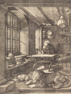 Szent Jeromos tanulmányában, 1514. alkotó: Albrecht Dürer