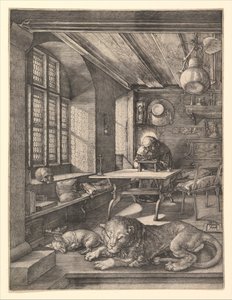 Szent Jeromos tanulmányában, 1514. alkotó: Albrecht Dürer