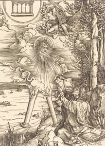 Szent János felfalja a könyvet, 1498. alkotó: Albrecht Dürer