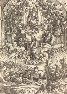 Szent János Isten és a Vének előtt, valószínűleg c. 14961498. alkotó: Albrecht Dürer