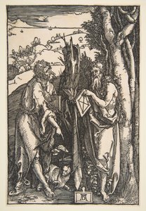 Keresztelő Szent János és Szent Onufriusz, kb. 1503. alkotó: Albrecht Dürer