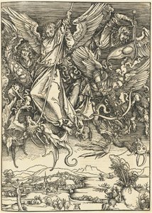Szent Mihály harc a sárkány ellen alkotó: Albrecht Dürer