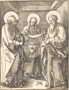 Szent Veronika Szent Péter és Pál között alkotó: Albrecht Dürer