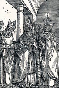Szent Miklós, Ulrich és Erasmus, 1508 1906. alkotó: Albrecht Dürer