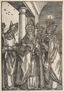 Szent Miklós, Ulrich és Erasmus.n.d. alkotó: Albrecht Dürer