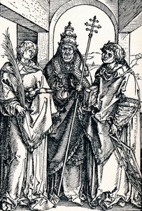 Szent István, Sixtus és Lőrinc, 1508 1906 alkotó: Albrecht Dürer