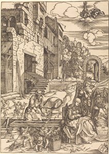 A Szent Család Egyiptomban való tartózkodása alkotó: Albrecht Dürer