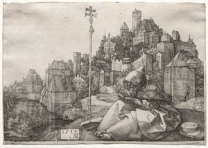 Olvasó Szent Antal, 1519. alkotó: Albrecht Dürer