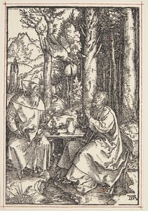 Szent Antal meglátogatja Szent Pált a pusztában alkotó: Albrecht Dürer
