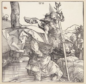 Szent Kristóf alkotó: Albrecht Dürer