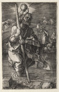 Szent Kristóf, jobbra néző alkotó: Albrecht Dürer
