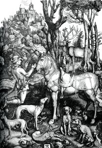 St Eustace, c1501, 1870. alkotó: Albrecht Dürer