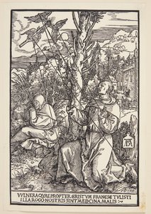 Szent Ferenc a stigmákat fogadja alkotó: Albrecht Dürer