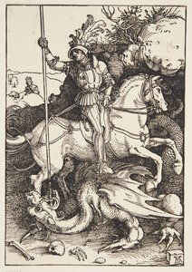 Szent György megöli a sárkányt alkotó: Albrecht Dürer