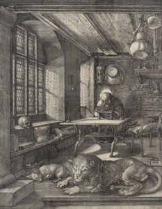 Szent Jeromos a dolgozószobájában alkotó: Albrecht Dürer