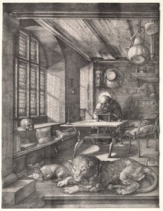 Szent Jeromos tanulmányában, 1514. alkotó: Albrecht Dürer
