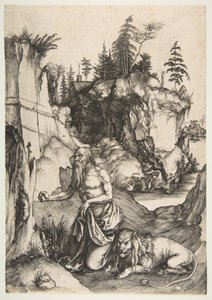 Szent Jeromos a bűnbánatban alkotó: Albrecht Dürer