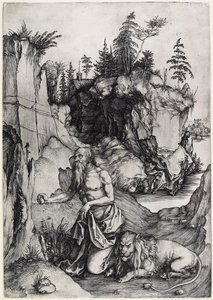 Bűnbánati Szent Jeromos c. 1497 alkotó: Albrecht Dürer