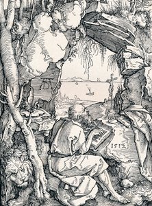 Szent Jeromos egy barlangban, 1512 1906 alkotó: Albrecht Dürer