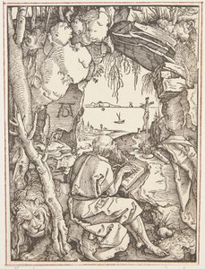 Szent Jeromos a barlangban alkotó: Albrecht Dürer