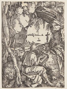 Szent Jeromos a barlangban alkotó: Albrecht Dürer