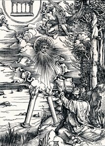 Szent János, felfalja a könyvet, 1498 1906 alkotó: Albrecht Dürer