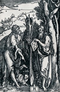 Keresztelő Szent János és Szent Onufriusz, 1504 1906 alkotó: Albrecht Dürer