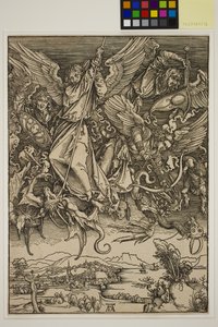 Szent Mihály harc a sárkány ellen alkotó: Albrecht Dürer