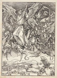 Szent Mihály harc a sárkány ellen alkotó: Albrecht Dürer